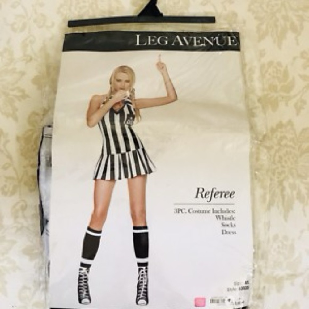 Leg Avenue Black and White Referee Outfit